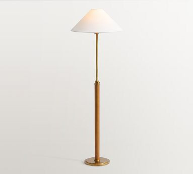 Chambers Leather Adjustable Floor Lamp (56") | Pottery Barn (US)