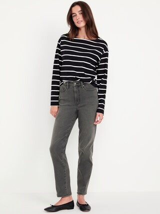 High-Waisted Built-In Warm OG Straight Jeans | Old Navy | Old Navy (US)