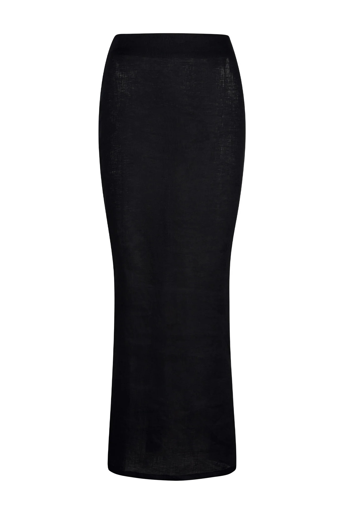 Fontelina Linen Skirt - Black Linen | Monday Swimwear