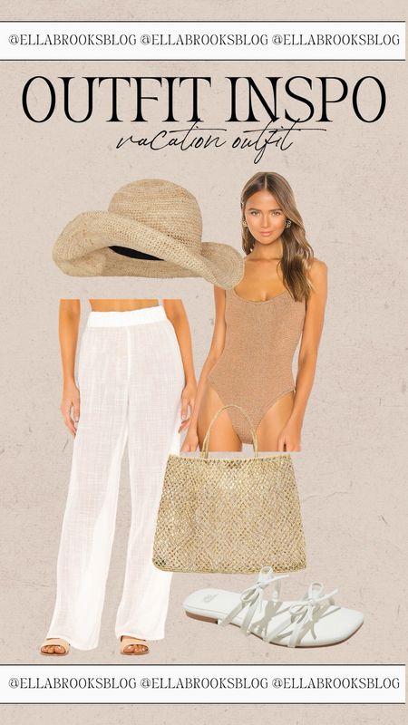 Outfit Inspo: Vacation Look
vacation outfit, resortwear, revolve resortwear, one piece swimsuit, swimwear, target sandals 

#LTKstyletip #LTKswim #LTKtravel