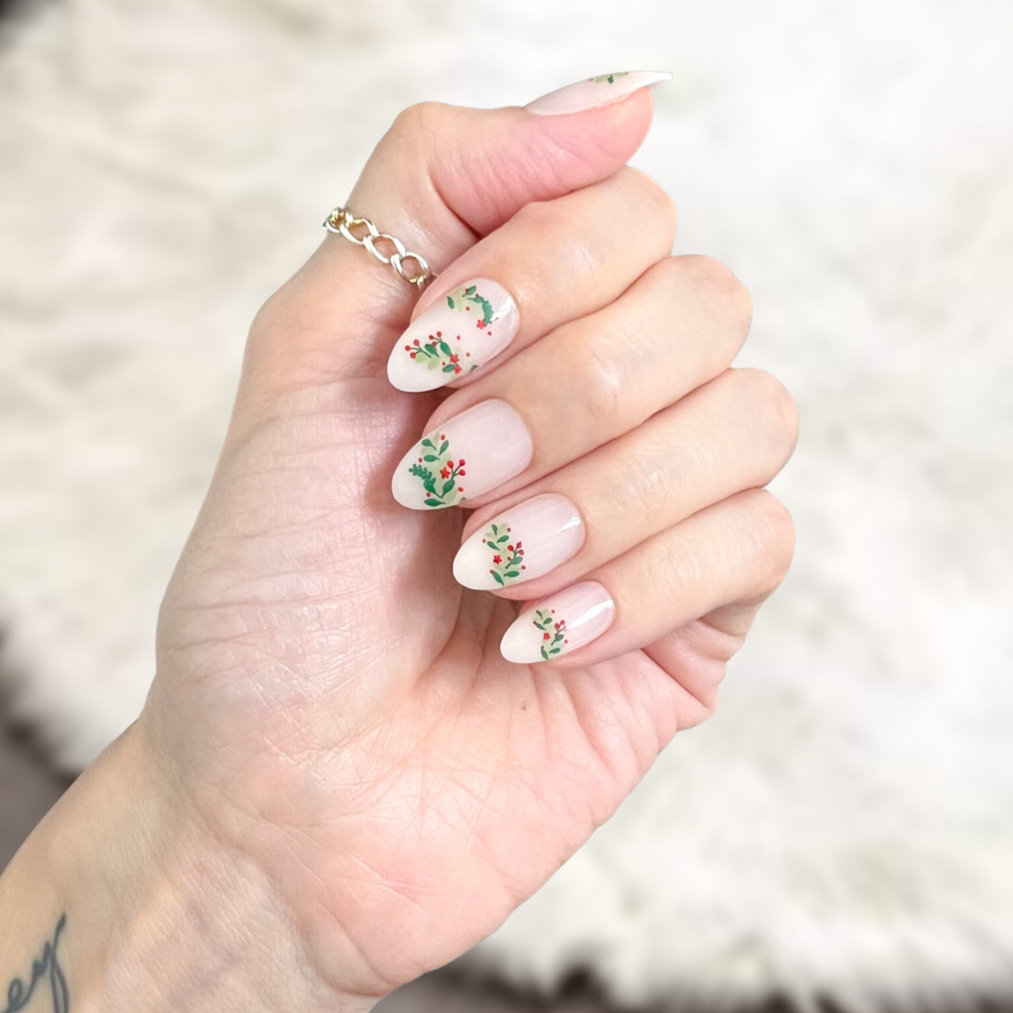 New press-on nail set for the holidays!  Love the festive garland decor on these. I added a clear coat because they’re a matte finish so just note that if you don’t like matte. Linking these and a few other favs and I have a full blog post with tips and tricks on making these last 2+ weeks on www.themichellewest.com. These also make great stocking stuffers. I have some mini ones for Charli’s stocking 😆. 

#LTKGiftGuide #LTKbeauty #LTKHoliday