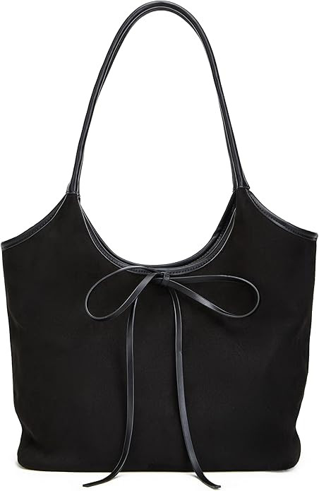 Vintage French Bow Tote Bag Large Capacity Hobo Bag Shoulder Bag Satchel Purse Chic Underarm Bag ... | Amazon (US)