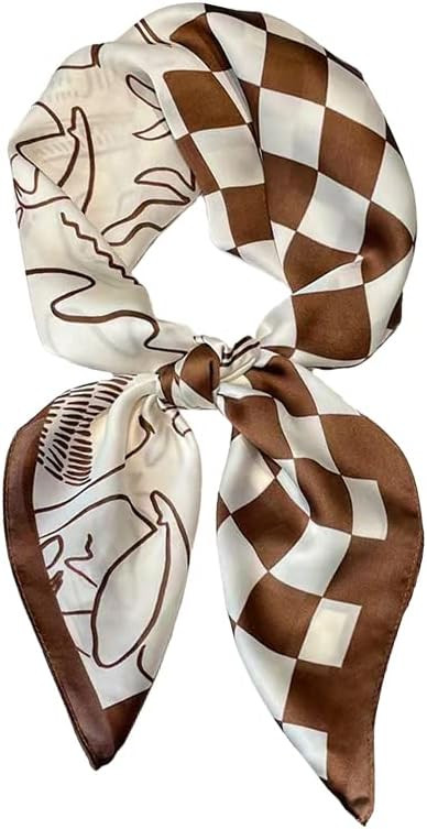 Tim & Tina Square Silk Feeling Like Hair Scarf Head Sleeping Wrap Satin Head Scarf for Women | Amazon (US)