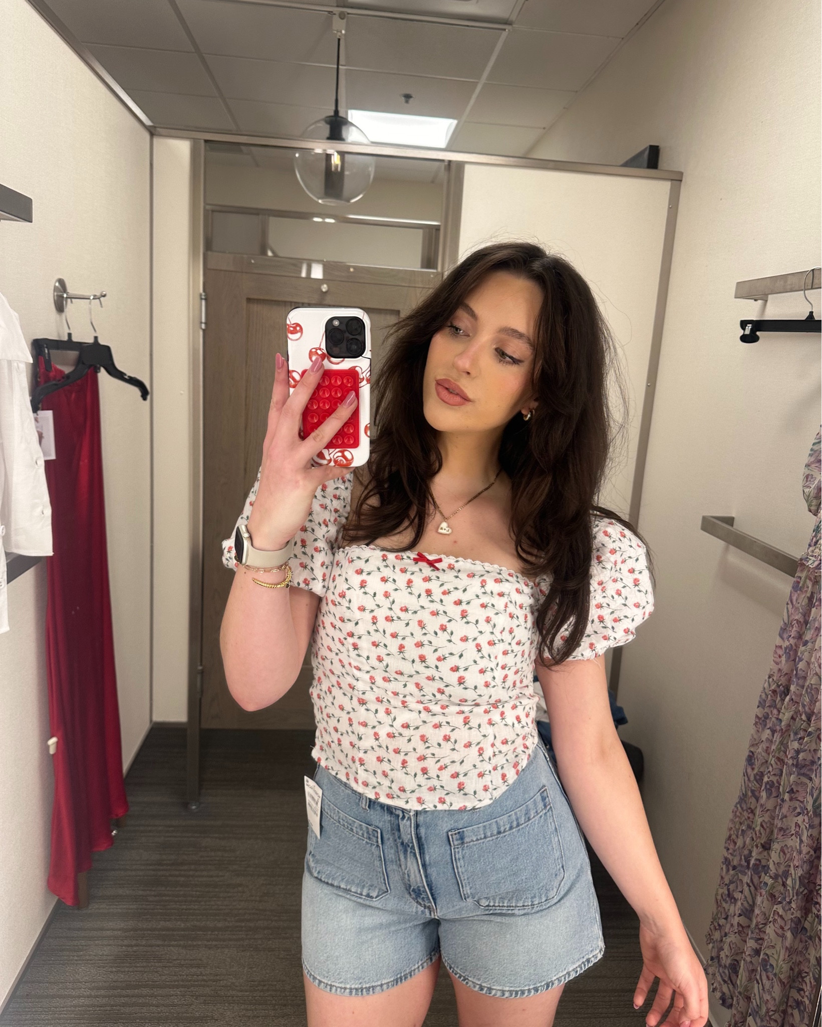 Summer top from reformation 
Jean shorts from Rolla’s 🤍

#LTKfindsunder100 #LTKstyletip #LTKSeasonal