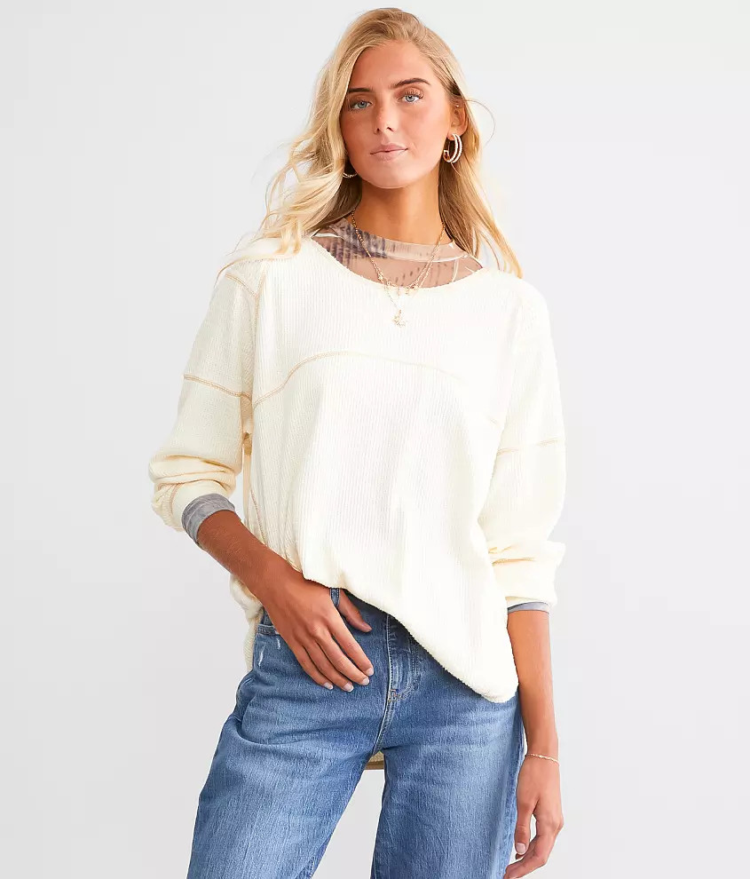 Waffle Knit Top | Buckle