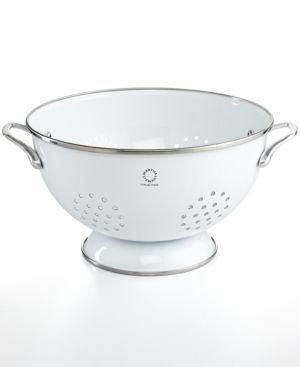 Martha Stewart Collection Enamel on Steel 5 Qt. White Colander, Created for Macy's | Macys (US)