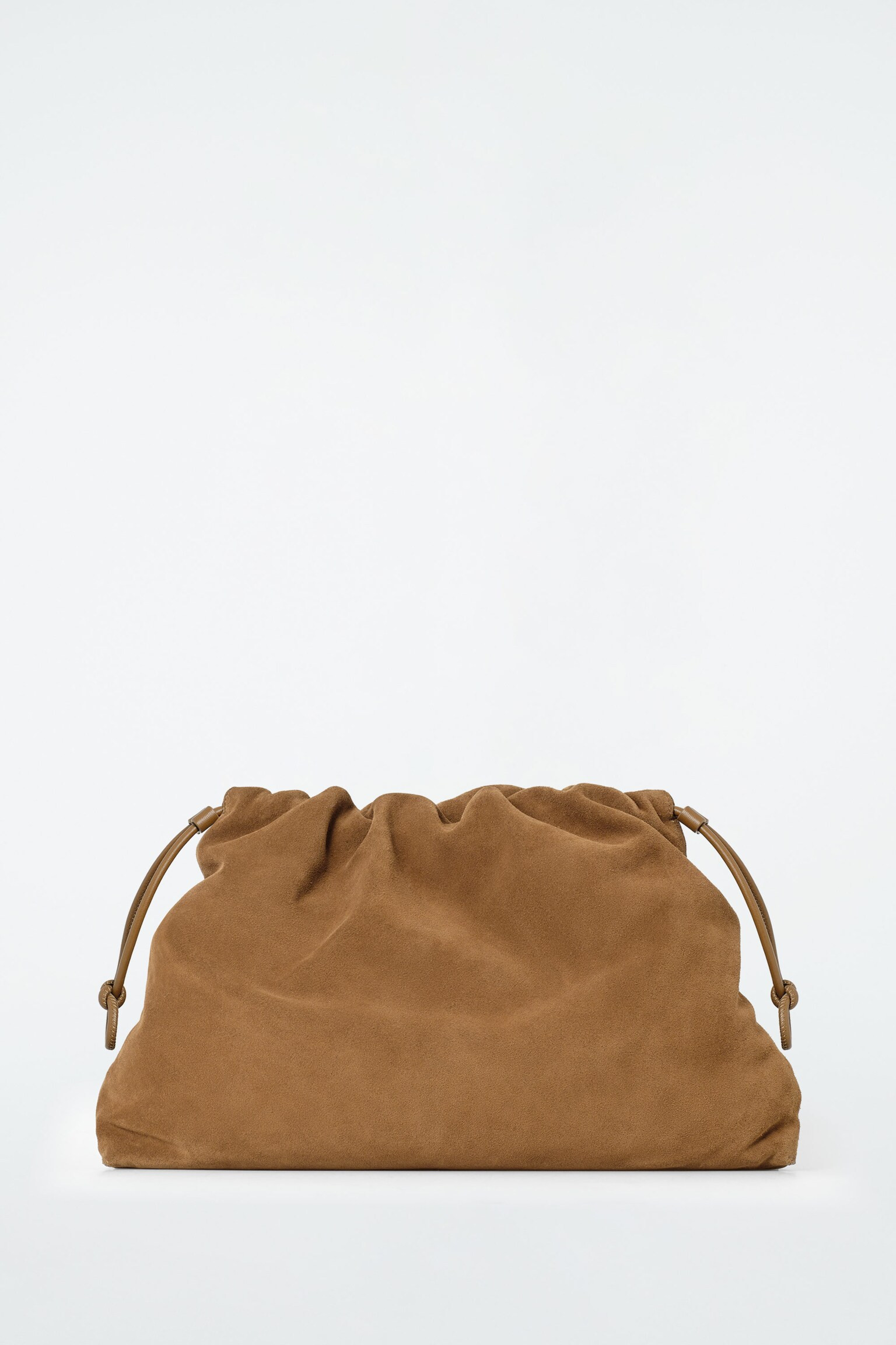 CAVATELLI CLUTCH BAG - SUEDE - BROWN | COS UK