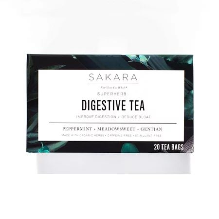 Sakara Superherb Herbal Tea for Digestion and Bloat 20pk | Walmart (US)