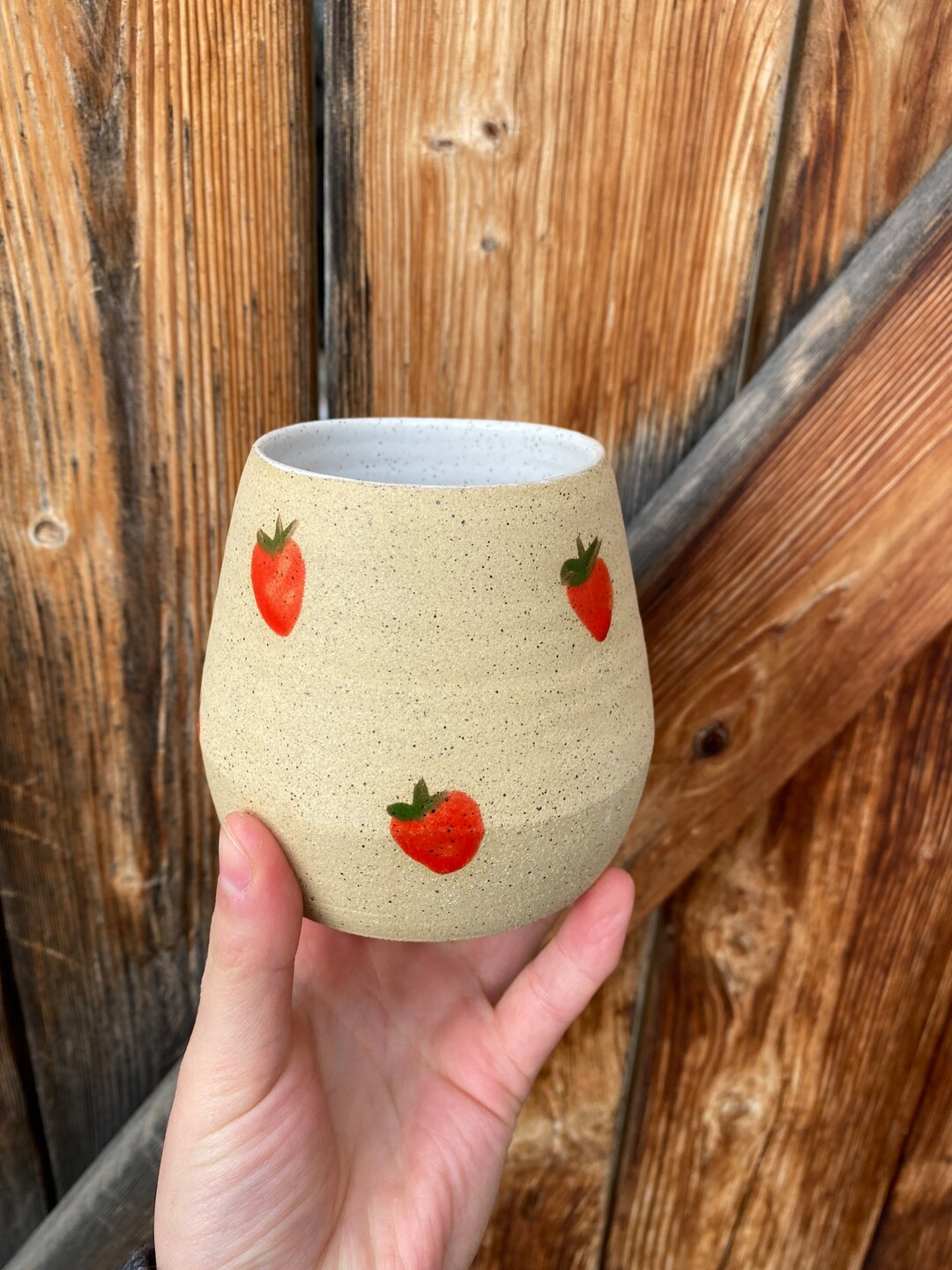 Ready to Ship Strawberry Thumb Tumbler - Etsy | Etsy (US)