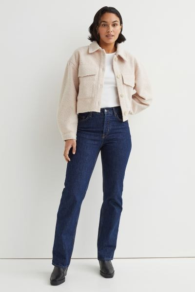 Chaqueta cropped en borreguito | H&M (FR, IT, ES, PT, BE)