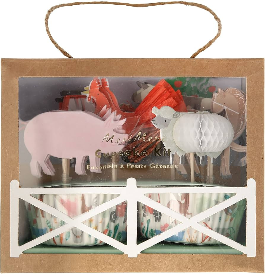 Meri Meri On The Farm Cupcake Kit (Pack of 24) | Amazon (US)