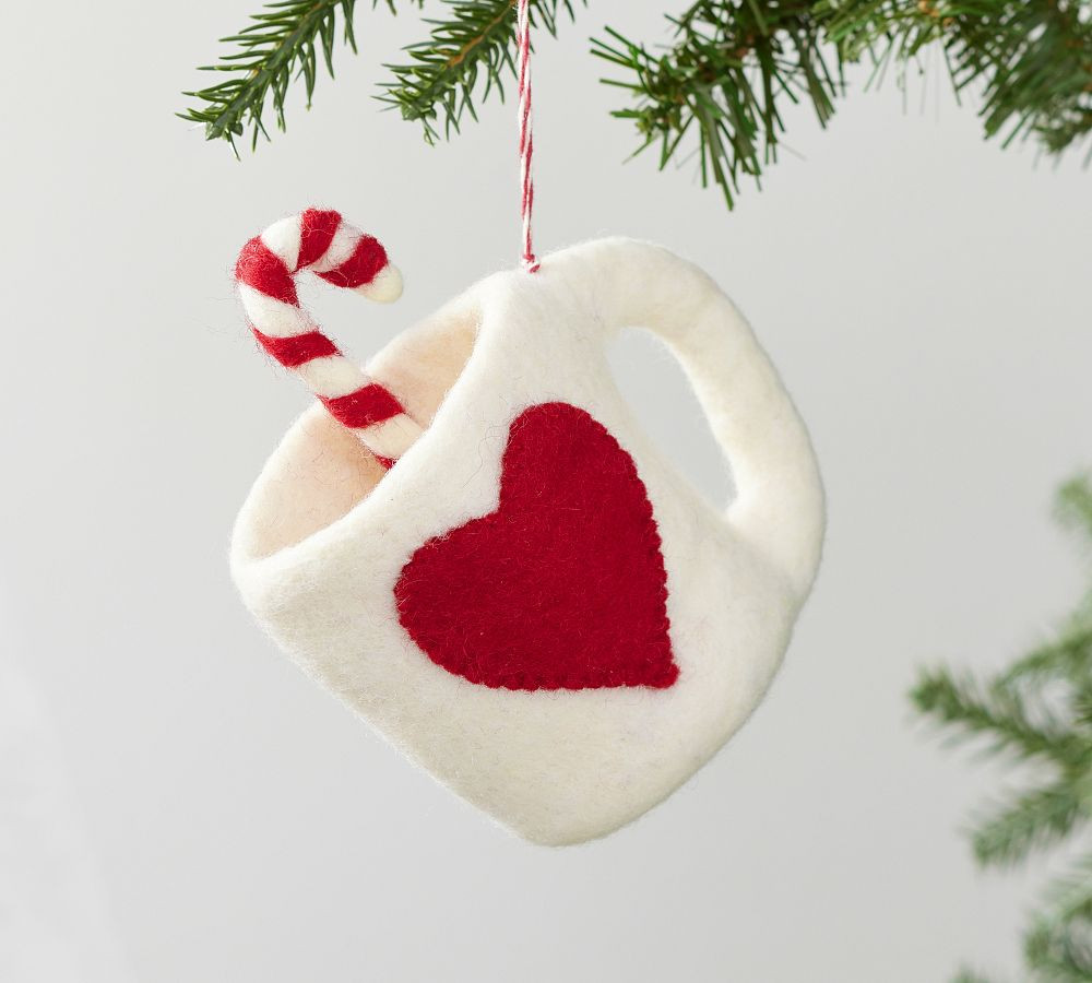 Felt Hot Chocolate Ornament | Pottery Barn (US)