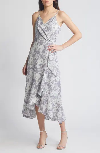 Faux Wrap Midi Dress | Nordstrom