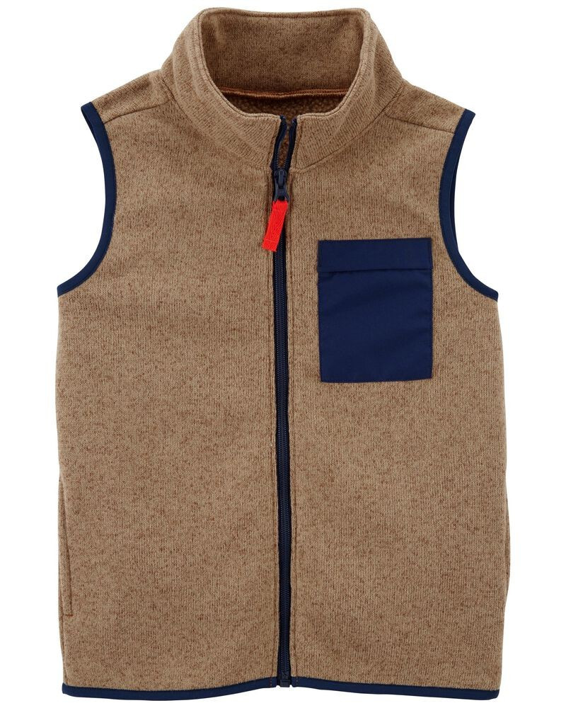 Zip-Up Sherpa Vest | Carter's