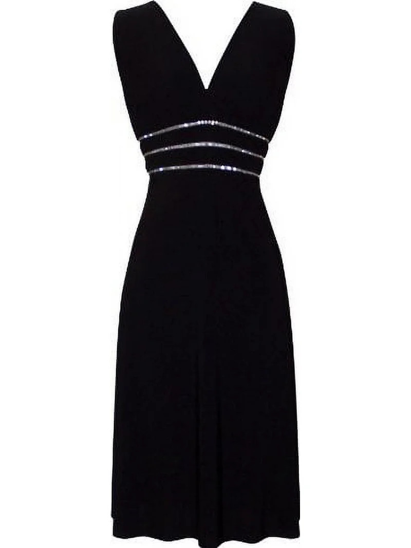 Sexy Little Black Cocktail Dress Crystals, Small, Black - Walmart.com | Walmart (US)