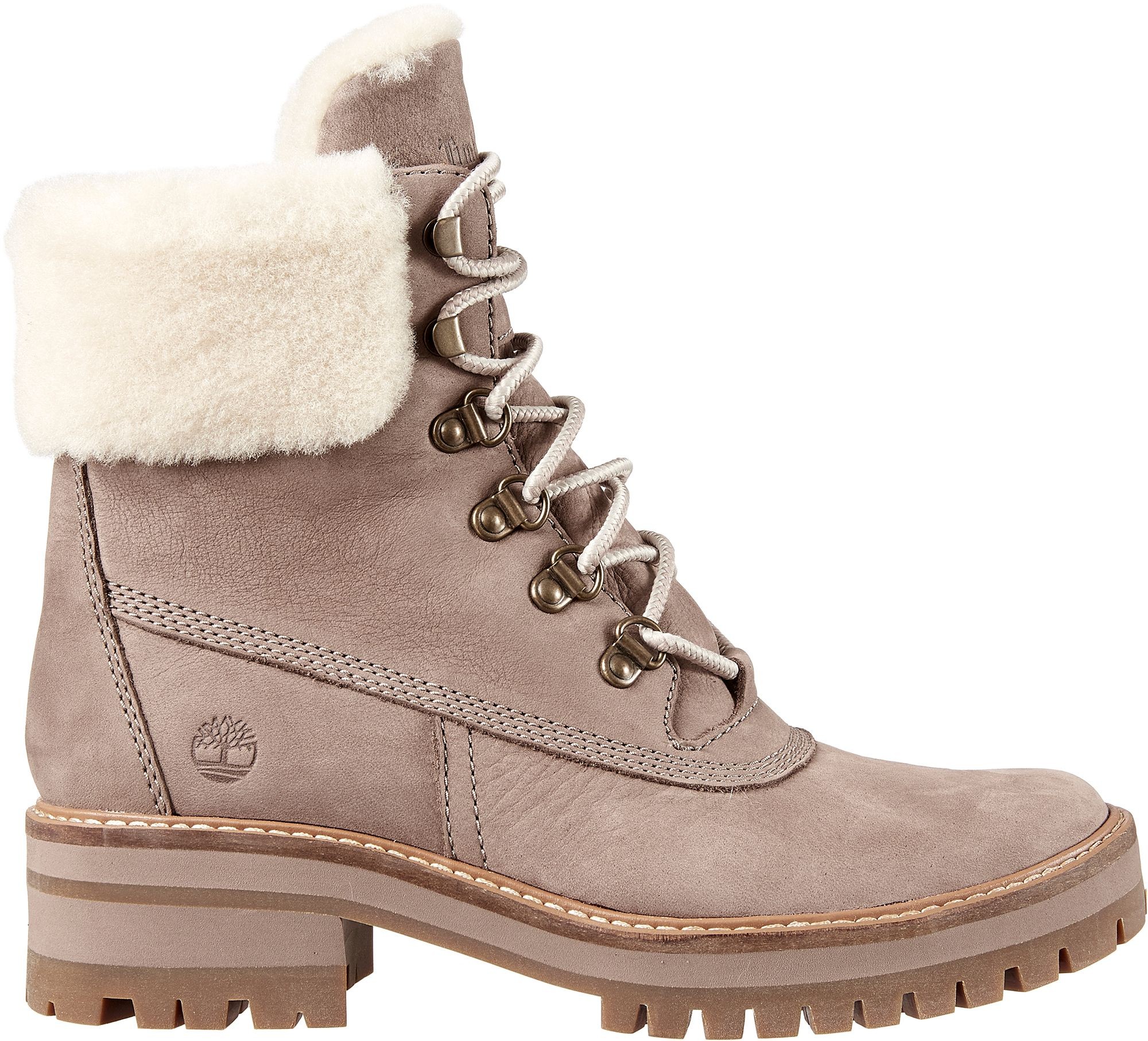 Timberland Women's Courmayeur Valley 6"" Shearling Waterproof Winter Boots, Size: 6.0, Gray | Dick's Sporting Goods