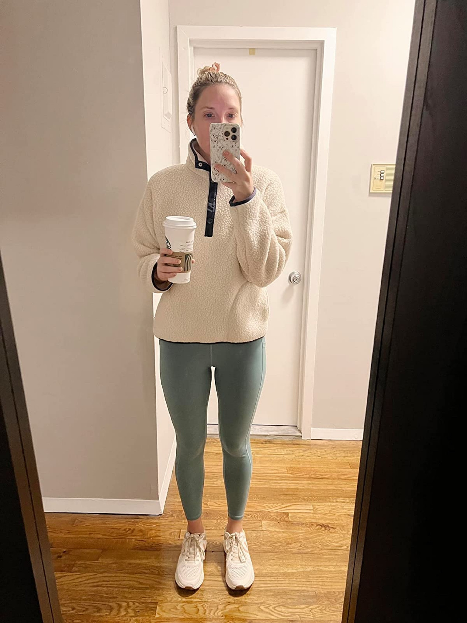Amazon prime day. High rise leggings. Fleece pullover.  Coat is old- linked similar. 
.
.
.
.
… #amazonprimeday #finditonamazon #primeday 

#LTKunder100 #LTKstyletip #LTKfit