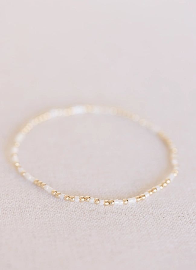 Goldie Sprinkle White Bracelet | The Southern Porch
