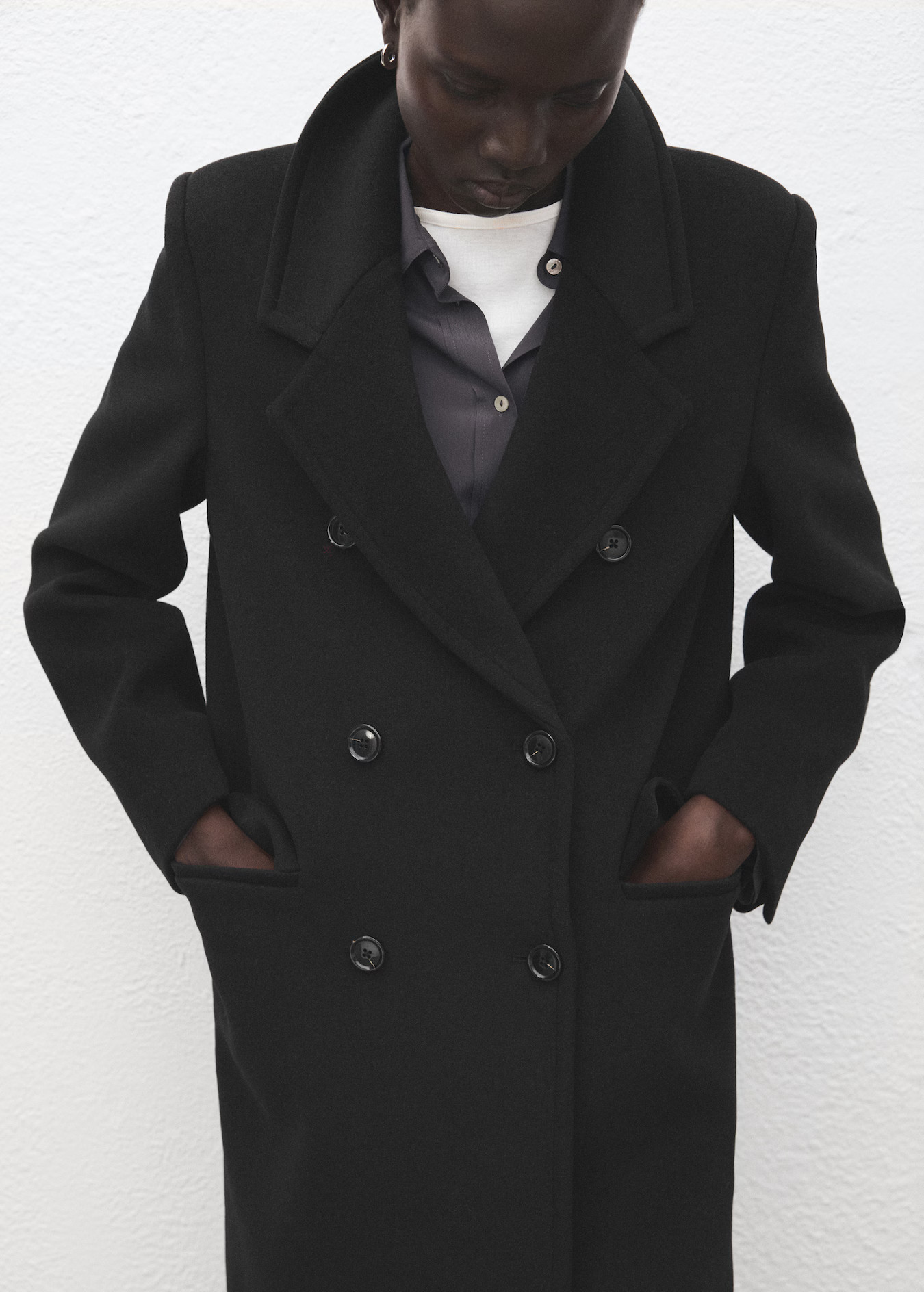 Double-breasted wool coat | Mango (US/MX/AU)