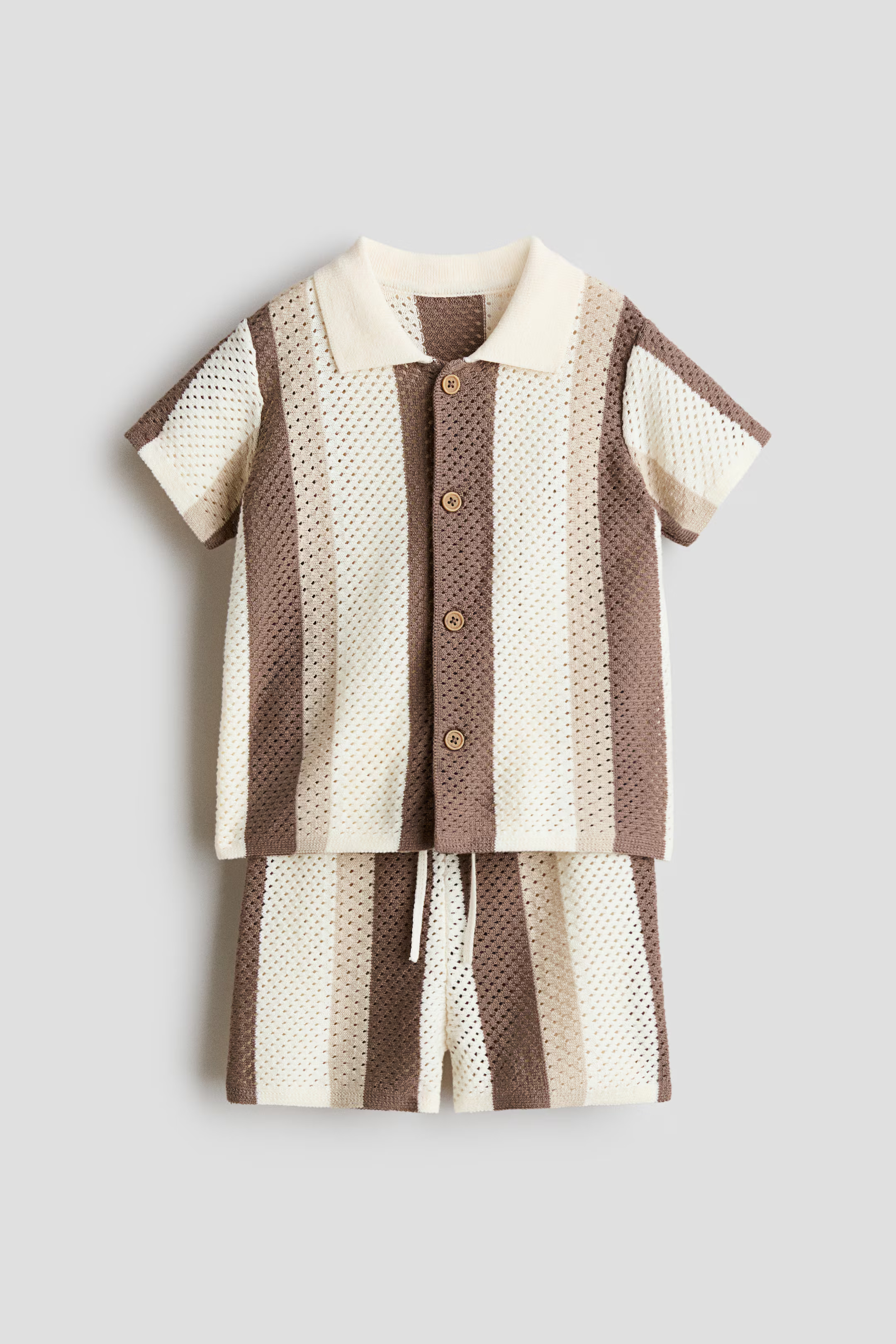 2-Piece Mesh-Knit Cotton Set | H&M (US + CA)