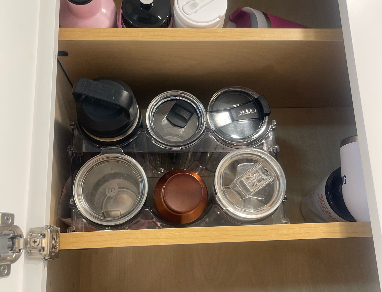 Cup organizers! Going to order more! These exact ones are a little small for Stanley’s , gunna try to find something else 
