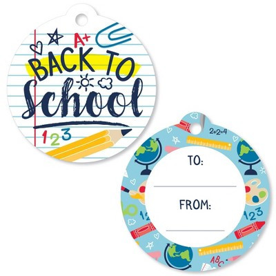 Big Dot of Happiness Back to School - First Day of School Classroom Decorations Favor Gift Tags (Set of 20) | Target