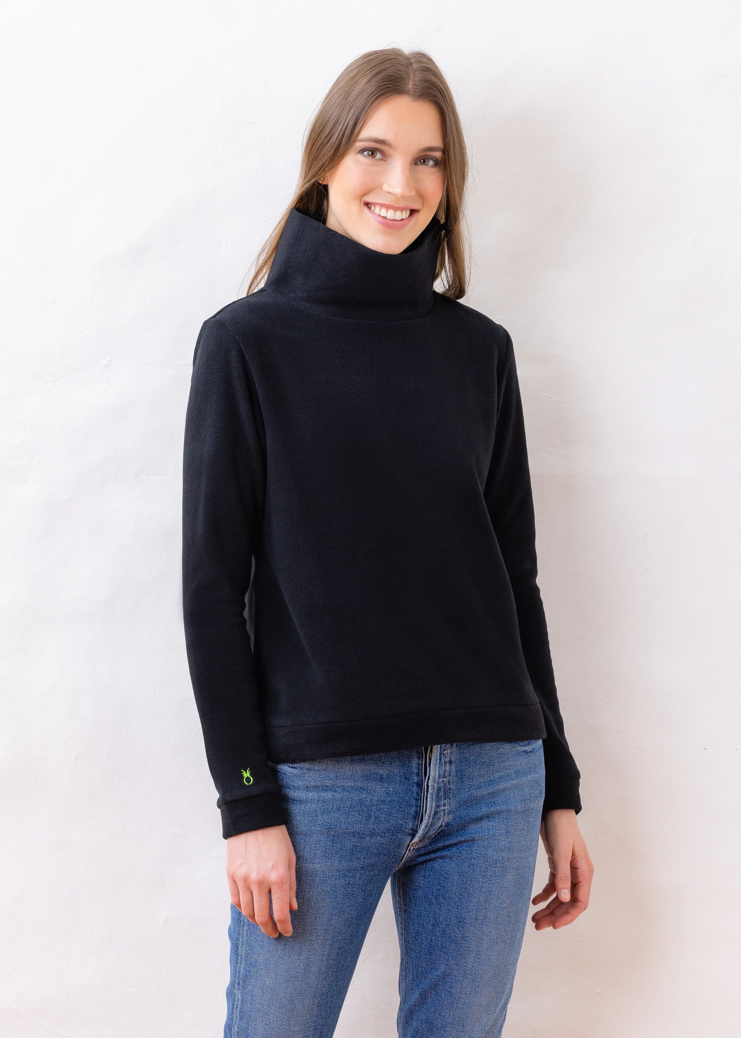 Park Slope Turtleneck (Black) | Dudley Stephens