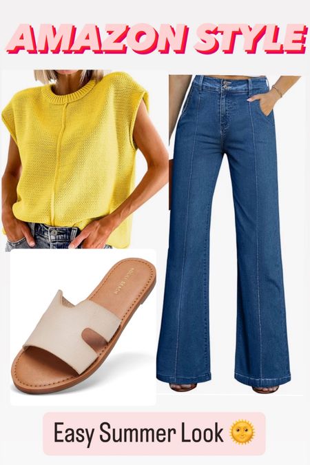 Love this classic outfit with this pop of yellow! #amazon 

#LTKStyleTip #LTKFindsUnder100