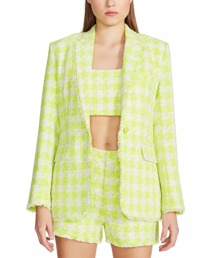 Women's Harlow Houndstooth Tweed Blazer | Macys (US)