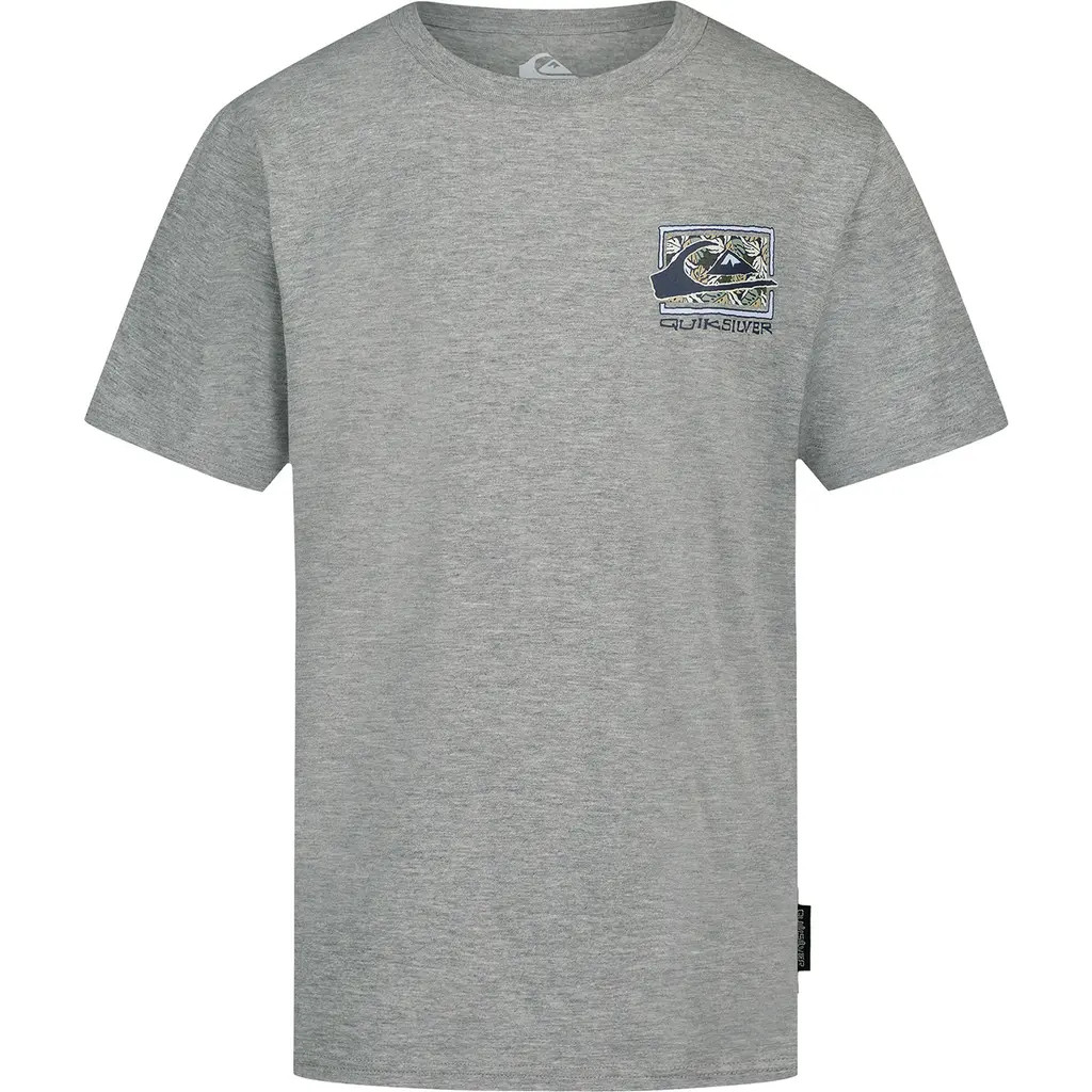 Quiksilver Kids' Stonewake Heathered Graphic T-Shirt in Grey Heather at Nordstrom, Size Medium | Nordstrom
