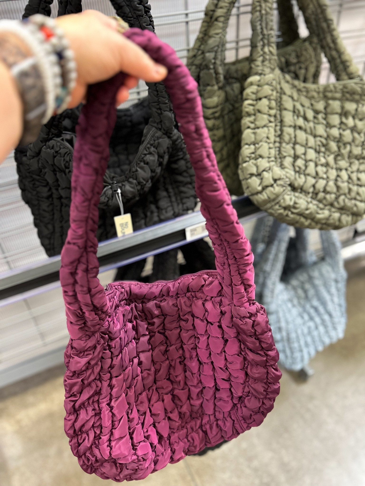 $22.98 puffer bags @walmart! Lots of colors still in stock online! Found several colors in store too! 

#LTKFindsUnder50 #LTKSeasonal #LTKItBag