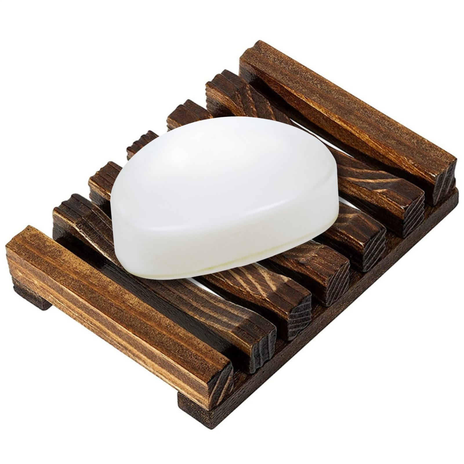 Wooden Soap Dish,Bathroom Handmade Wood soap Holder… (1pcs) | Amazon (US)