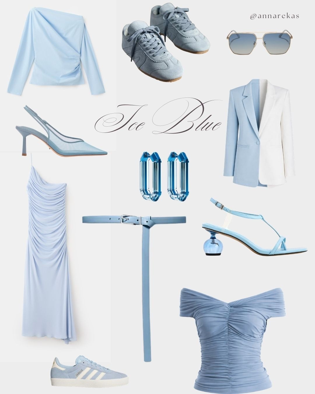 Though Cloud Dancer, a muted serene white hue, is Pantone's 2026 Color of the Year, icy blue has persisted in popularity both on catwalks and streets and I can understand why! 

What makes ice blue so appealing is its versatility. It works as a near-neutral, slipping seamlessly into tailored pieces, elevated basics, fluid silhouettes and, of course, accessories!

Linking a couple of my current favorite pieces in this gorgeous color below💙

#LTKSpringSale #LTKOver40 #LTKSeasonal