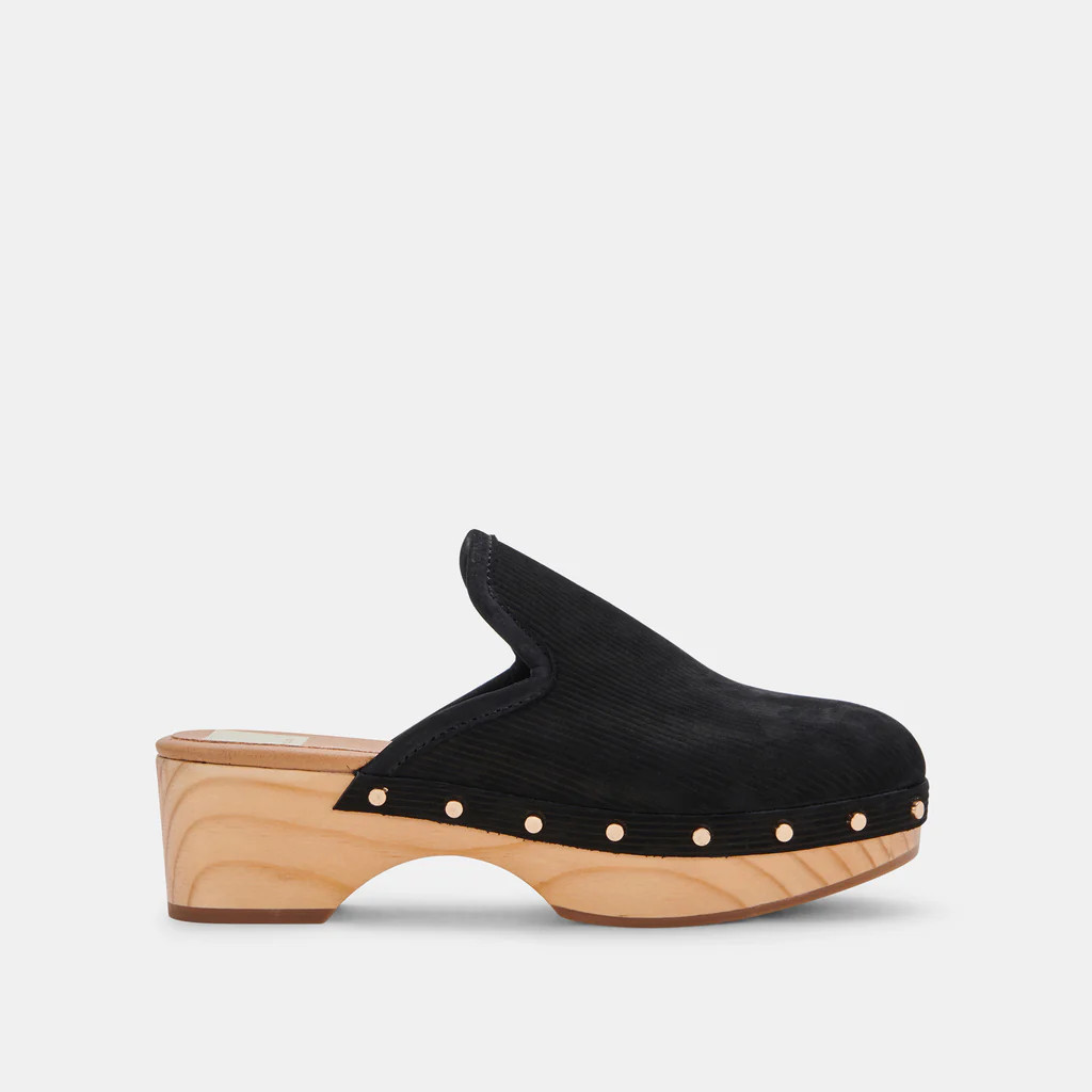 CLOSEN CLOGS BLACK NUBUCK | DolceVita.com