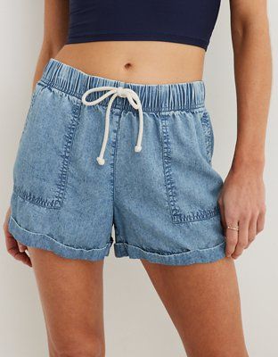 Aerie High Waisted Tie Waist Short | Aerie