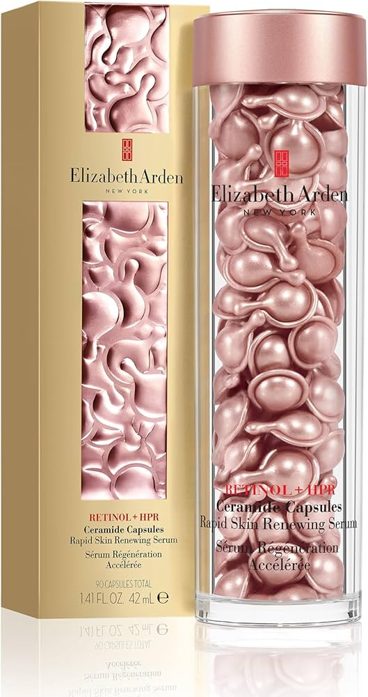 Elizabeth Arden Retinol + HPR Ceramide Rapid Skin Renewing Anti-Aging Face Serum Capsules, Fine L... | Amazon (US)