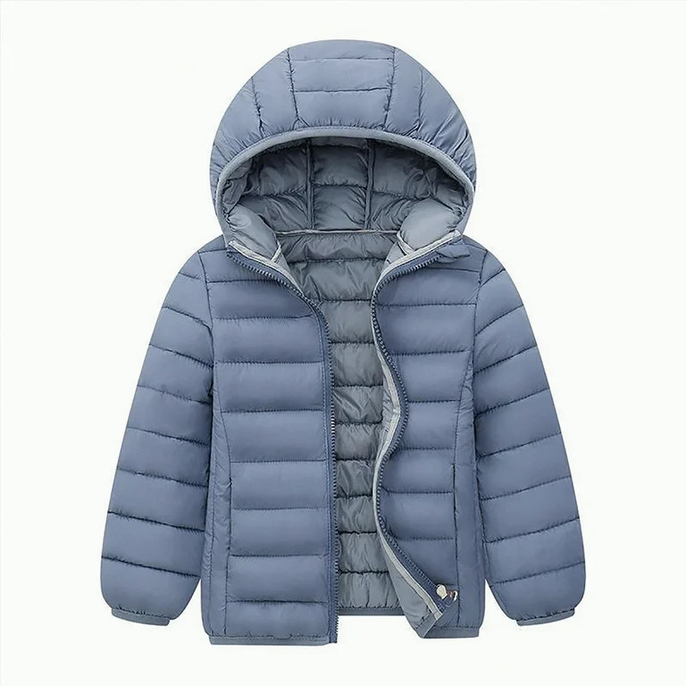 REgarm Kids Boys Girls Winter Coats & Jackets,Kids Toddler Lightweight Padded Hooded Puffer Autum... | Walmart (US)