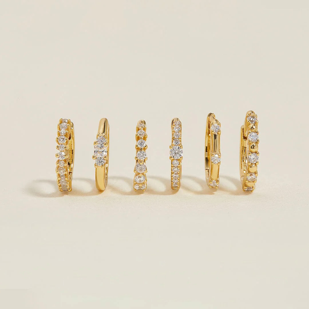 Murphy 6-piece hoop earring set | Adornmonde