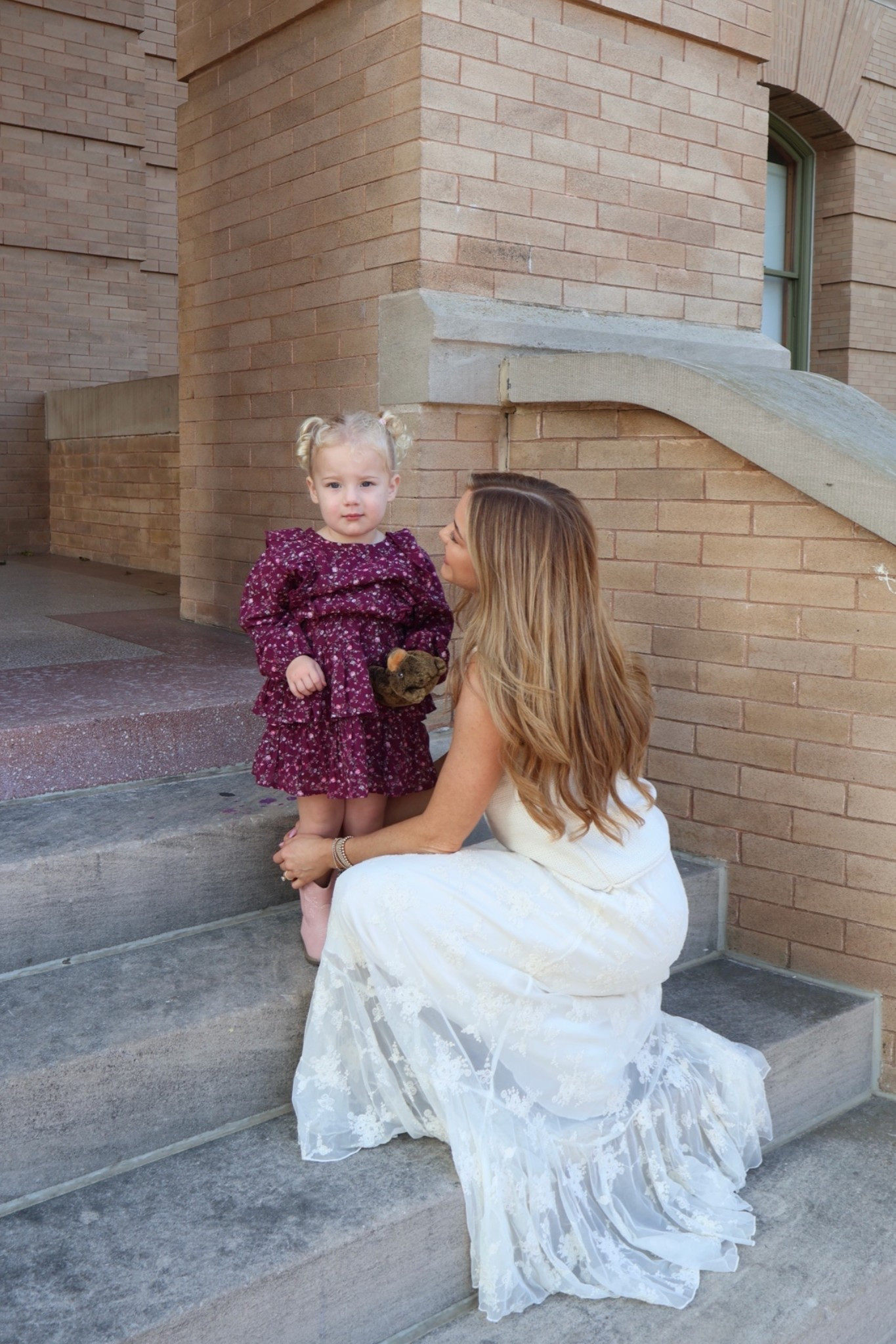 obsessed with this skirt and Lucy’s dress for family photos!