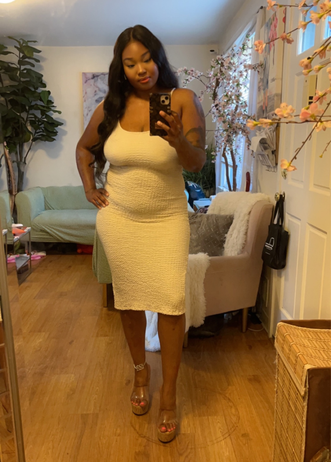 h & m crinkled jersey dress Naturally_Mia on LTK Myntra