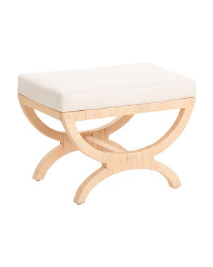 26x19x17 Azura Rattan Ottoman With Cushioned Top | Poufs & Ottomans  | Marshalls | Marshalls