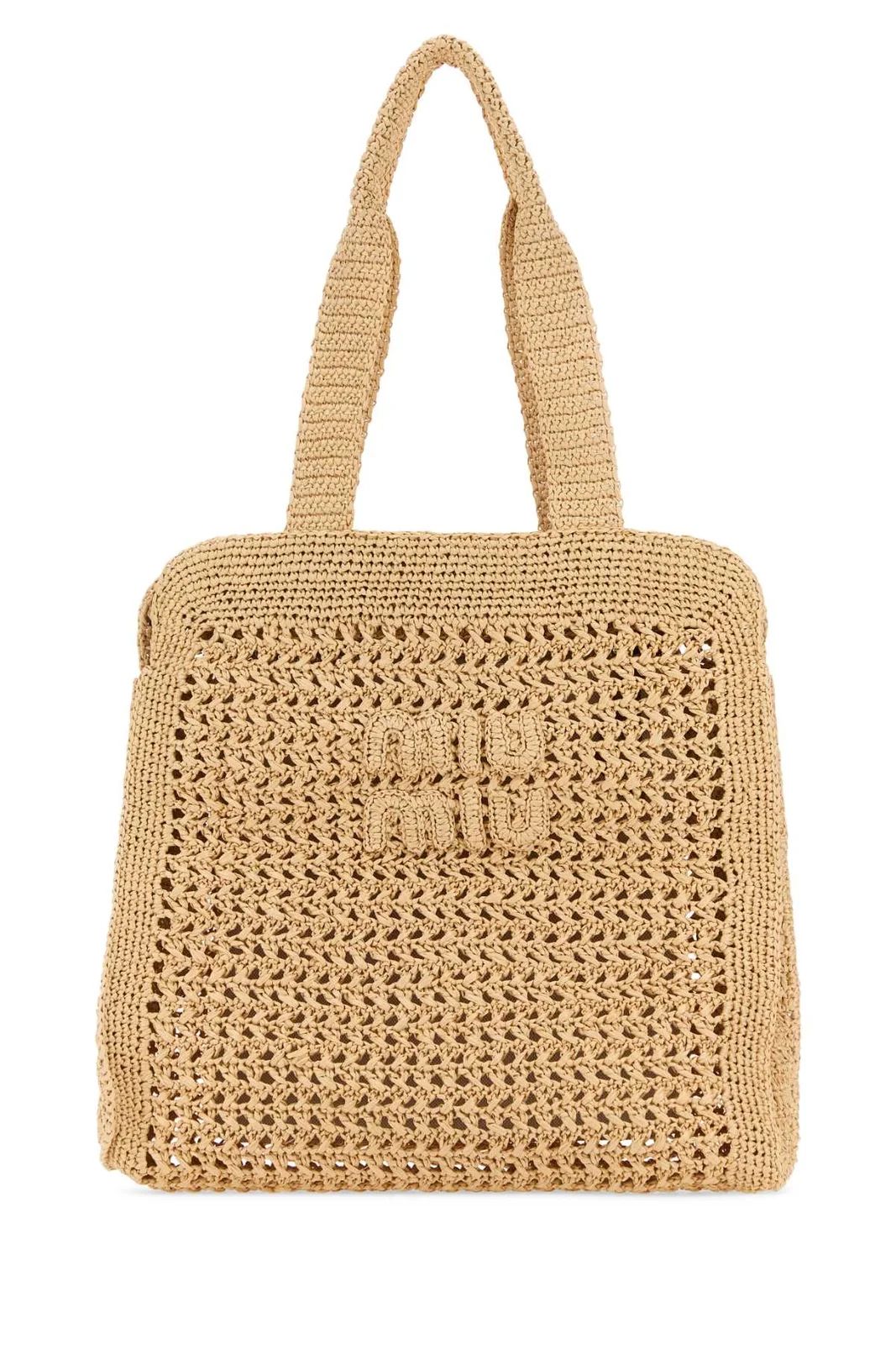 Miu Miu Crochet Shopping Bag | Cettire Global