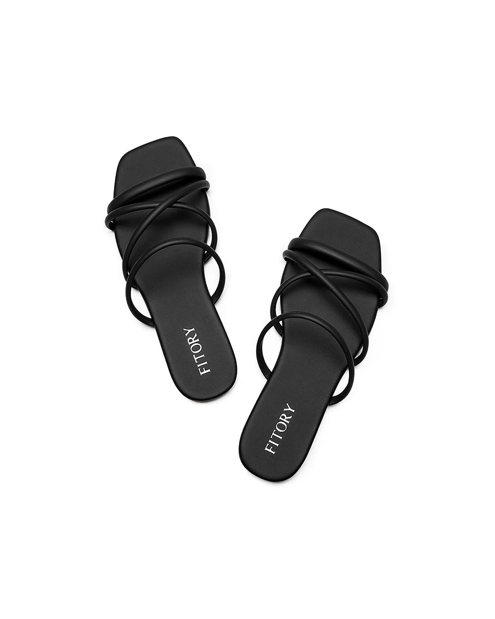 Alexis | Multi Strap Flat Slides | Fitory Footwear US