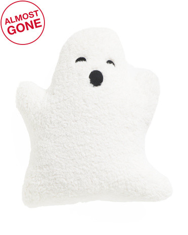 19x22 Oversized Sherpa Shaped Ghost Pillow | TJ Maxx