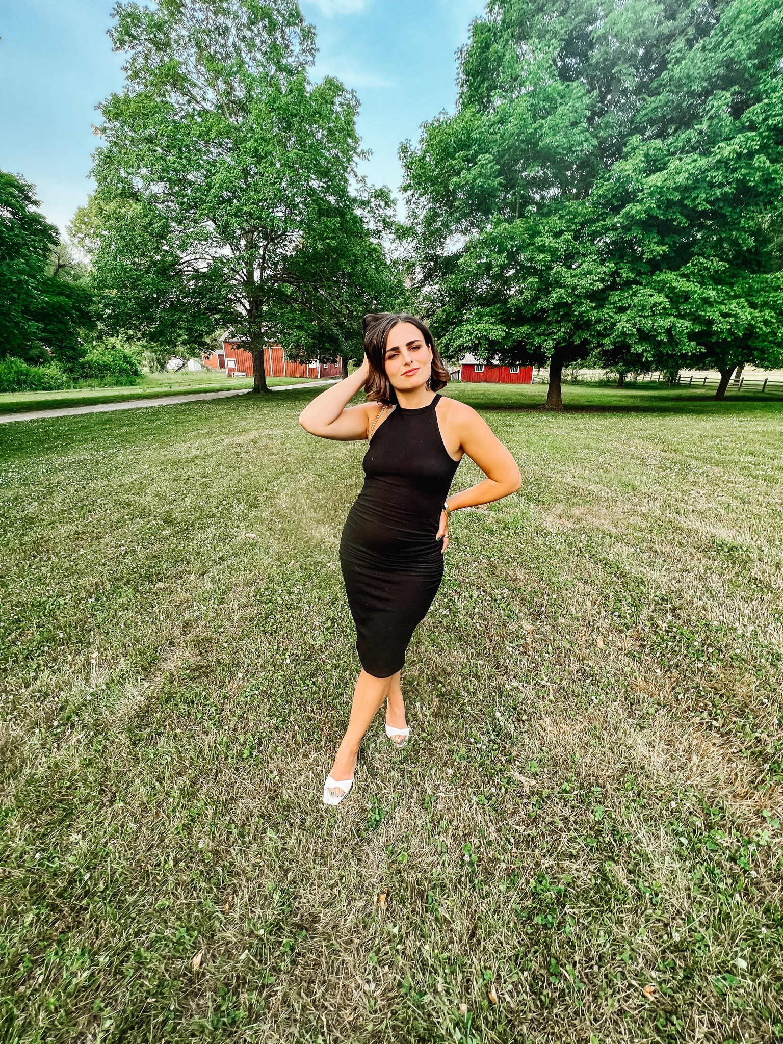 Wedding guest fit check 🤍🖤 

#LTKwedding #LTKSeasonal #LTKfit