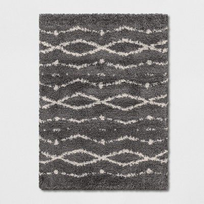 5'X7' Woven Diamond Area Rug Gray - Project 62™ | Target