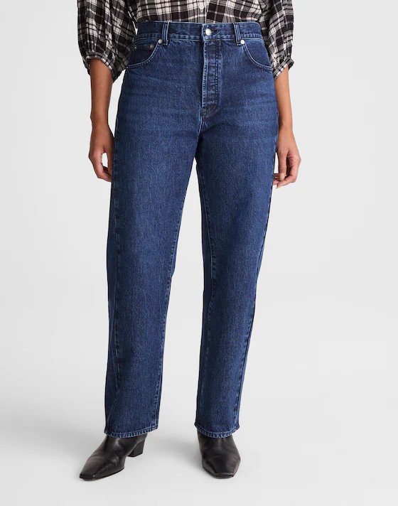 The Curvy Pieced Barrel-Leg Jean | Madewell
