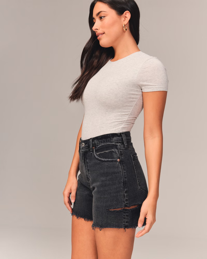 Curve Love High Rise Dad Short | Abercrombie & Fitch (US)