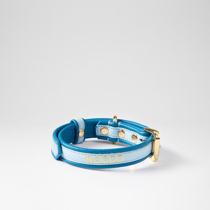 Two-Color Leather Dog Collar | Mark and Graham