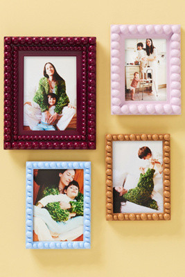 Rory Beaded Wood Picture Frame | Anthropologie (US)